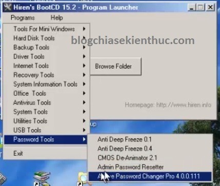 windows 10 password reset tool hirens boot cd