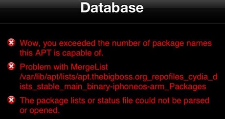 cydia type database