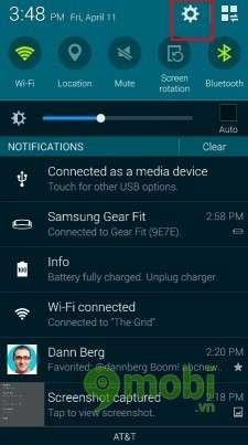 Galaxy S5 - Fingerprint sensor settings