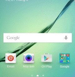 Rub Google earphone on Galaxy S6