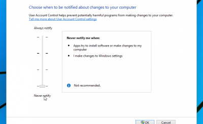 Hướng dẫn chi tiết cách tắt  User Account Control (UAC) trên Windows 10