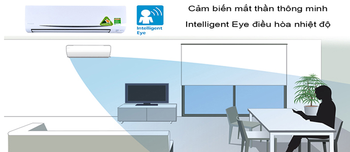 What is Intelligent Eye sensor on Daikin air conditioner?