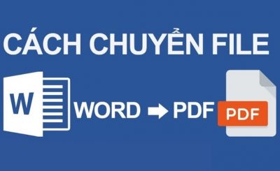 Instructions to convert Word files into PDF files for teachers